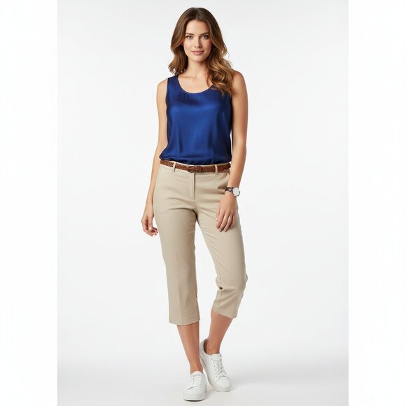 NWT CATO Khaki Sportswear Capri Pants, Sz 10 Ideal for Spring & Summer - Picture 1 of 4